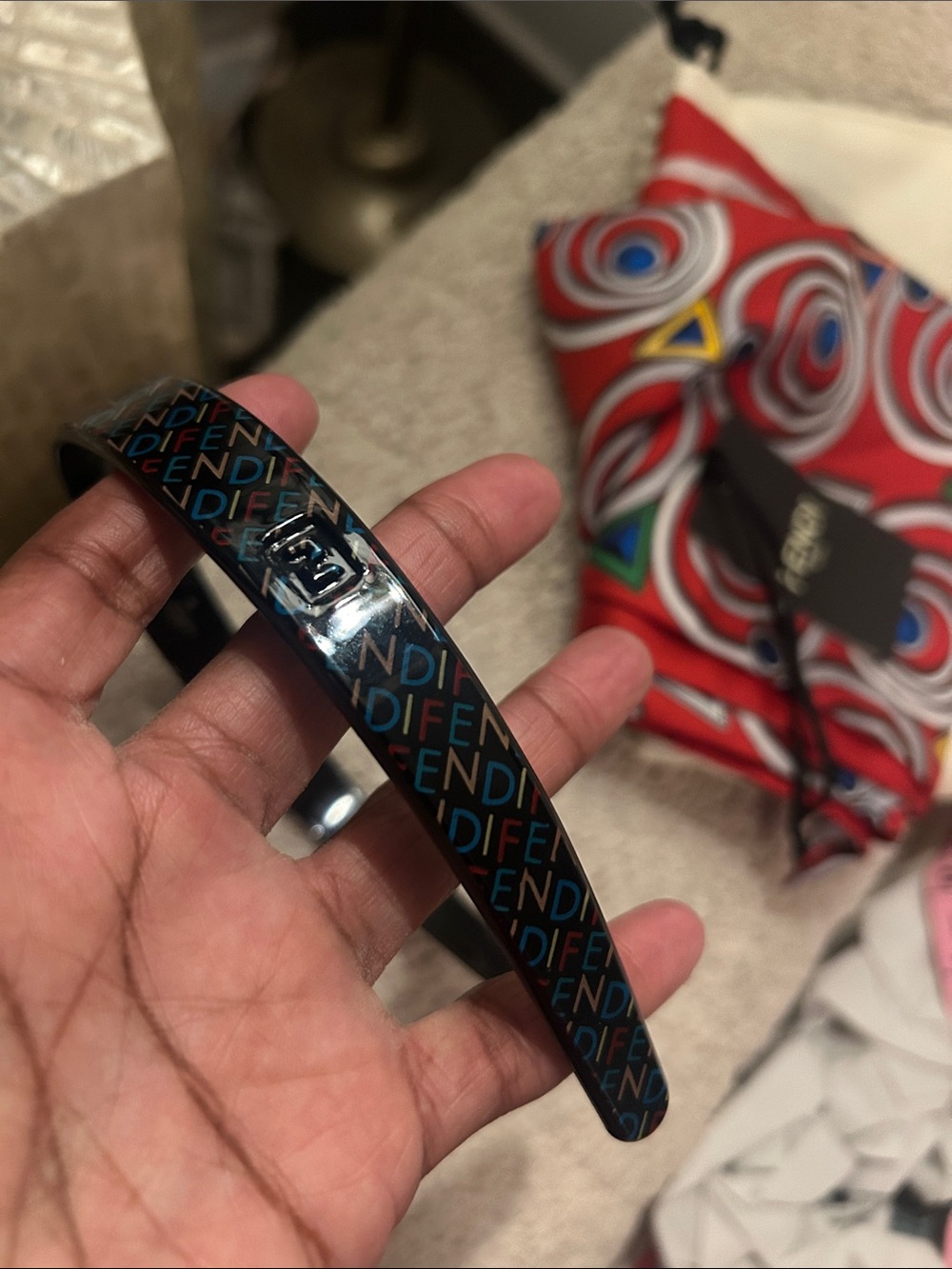 Fendi head band..all over logo🥳🥳❌❌